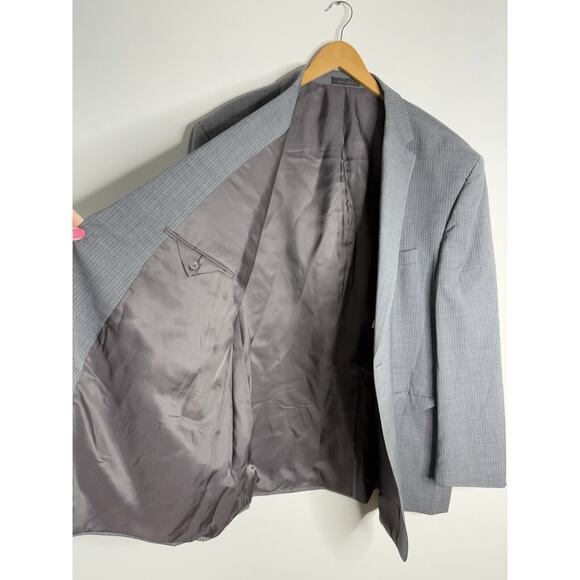 Lauren Ralph Lauren Men’s Wool Single Breasted Blazer Gray Size 52R Two Button - Picture 6 of 13